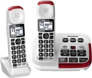 Panasonic KX-TGM420W Amplified Cordless Phone (2 Handsets)