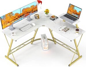 Mr IRONSTONE L Shaped Desk Home Gaming Workstation