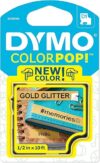 DYMO Label Maker Tape, Black On Gold Glitter
