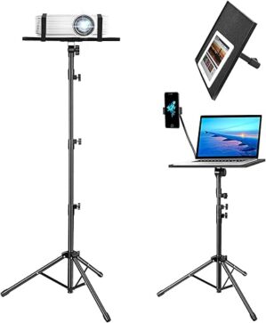 Kereal Laptop Projector Tripod Stand, Adjustable Height