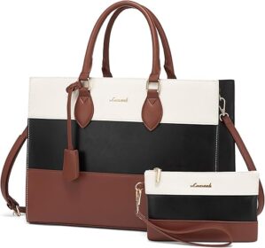 LOVEVOOK Laptop Tote Bag With Clutch Purse