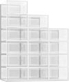 SEE SPRING Large 15 Pack Clear Shoe Storage Box