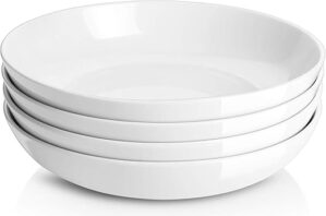 Y YHY Large Ceramic Pasta & Salad Bowls, White
