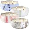 pliadvbu Large Citronella Candle Tin Jars, 4-Pack