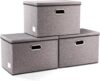 PRANDOM Large Collapsible Storage Bins with Lids