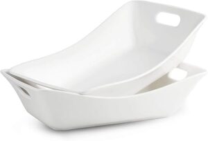 YHOSSEUN Large Rectangle Serving Bowls With Handles