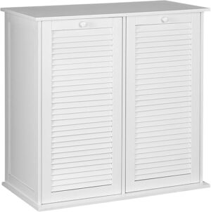 Household Essentials Laundry Sorter Cabinet With Shutter Front
