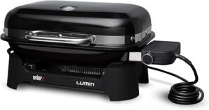 Weber Lumin Compact Outdoor Electric Grill, Black