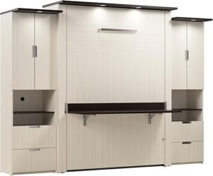 Bestar Lumina Queen Murphy Bed With Desk
