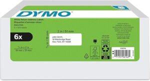 DYMO LW Return Address Labels, 3/4" x 2", 3000 Total