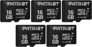 Patriot Memory LX Series Micro SD Flash Memory Card 16GB - 5 Pack