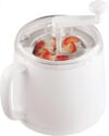Cuisipro Manual Ice Cream Maker, 1-Quart, White