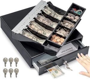 Volcora Manual Push Open Cash Register Drawer