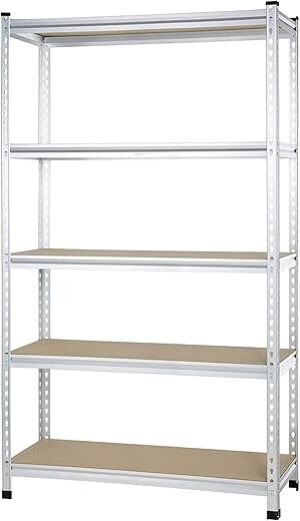 Amazon Basics Medium Duty Storage Shelving, Aluminum