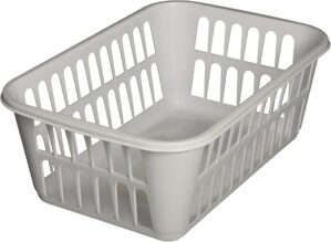 Sterilite Medium Plastic Basket, White, 12-Pack