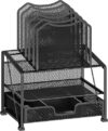 Simple Trending Mesh Desk Organizer With Sliding Drawer