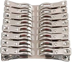 FOMMEN Metal Beach Chair Towel Clips, Heavy Duty Clothespin