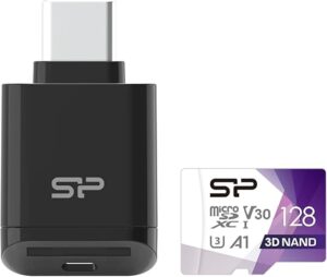 SP Silicon Power Micro SDXC U3 128GB With Card Reader SPU128TC200