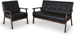 JIASTING Mid-Century Modern Living Room Sofa Set