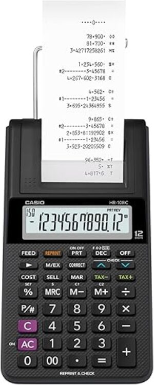 Casio Mini-Desktop Printing Calculator HR-10RC