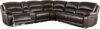 Furniture of America Minklet 127″ Leather Power Recline Sectional