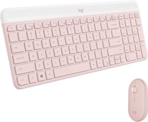 Logitech MK470 Slim Wireless Keyboard & Mouse Combo - Rose
