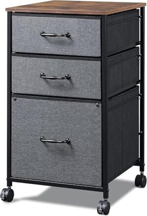 DEVAISE Mobile File Cabinet With 3 Drawers