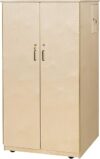 Wood Designs Mobile Storage Cabinet With Hidden Compartment