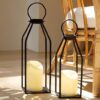 PERFNIQUE Modern Farmhouse Lantern Decor Set