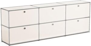 ARVORA Modern White Storage Cabinet Organizer