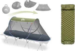 Night Cat Mosquito Tent: 1 Person Camping Tent Combo