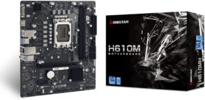 Biostar Motherboard H610MH Micro ATX Black