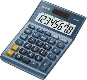 Casio MS-80B Desktop Calculator Blue