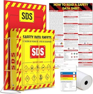Vivlly MSDS Wall Station - 3 Inch Binder