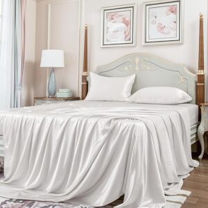 PROMEED Mulberry Silk Sheet Set 4pcs, Queen