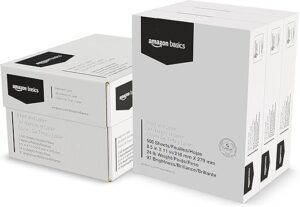 Amazon Basics Multipurpose Copy Printer Paper, 1500 Sheets