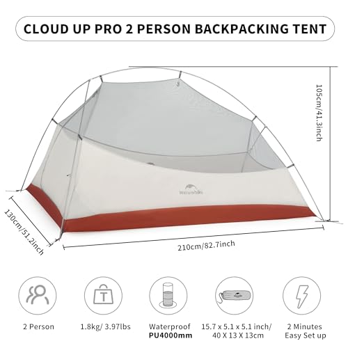 Naturehike Cloud-Up 2 Person Lightweight Tent - Image 2
