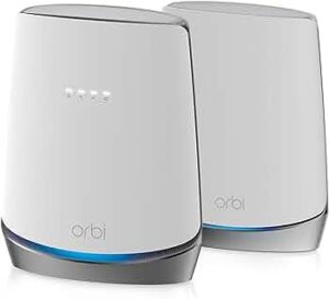 Netgear CBK752-100NAR Orbi AX4200 Wireless Tri-Band Mesh Wi-Fi System, 1 Router + 1 Satellite - Certified Refurbished