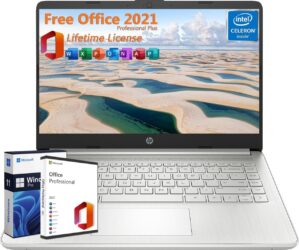 HP Newest 14" Laptop With Office Lifetime