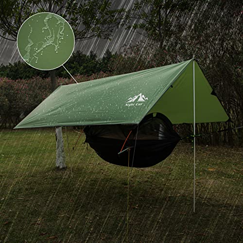 Night Cat Camping Tent Tarp Waterproof Sunshade Shelter - Image 3