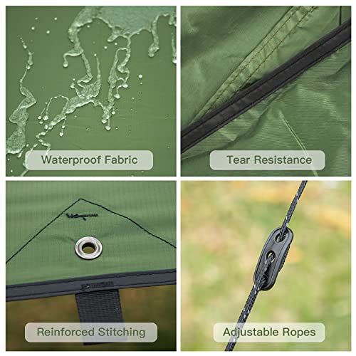 Night Cat Camping Tent Tarp Waterproof Sunshade Shelter - Image 5