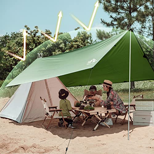 Night Cat Camping Tent Tarp Waterproof Sunshade Shelter - Image 2