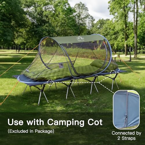 Night Cat Pop-up Mosquito Tent: 1 Person Camping - Image 2