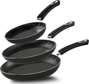 Utopia Kitchen Non-Stick Frying Pan Set, 3-Piece