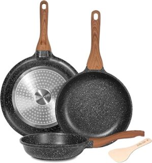 ESLITE LIFE Nonstick Ceramic Frying Pans Set