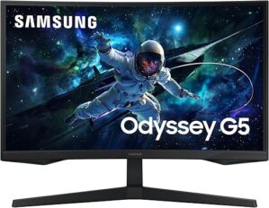SAMSUNG Odyssey G55C QHD Curved Gaming Monitor LS32CG550ENXZA