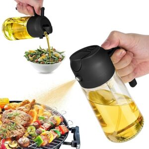 TrendPlain Olive Oil Dispenser & Sprayer, 16oz