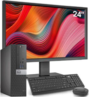 Intel OptiPlex Desktop With 24 Inch Monitor