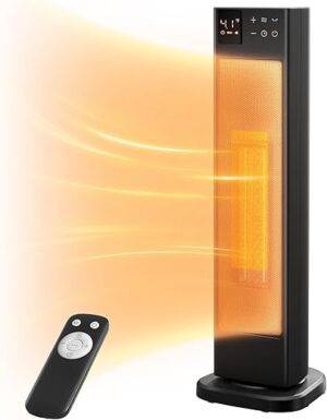 PELONIS Oscillating Ceramic Tower Space Heater