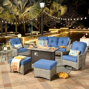 ovios Outdoor 7 Piece Patio Furniture Set